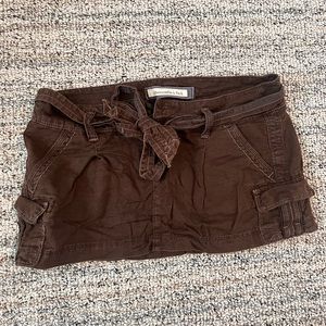 Abercrombie & Fitch mini skirt, brown, size 2